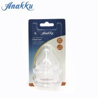 ANAKKU 2PCS SILICONE WIDE NECK TEATS - S