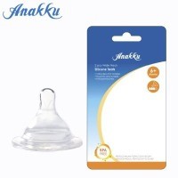 ANAKKU 2PCS SILICONE WIDE NECK TEATS - M