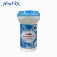 ANAKKU WET TISSUE 50'S CANISTER (ANTI-BACTERIAL 99.9%)WTC50-AB