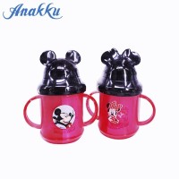 ANAKKU DISNEY MICKEY & MINNIE FLIP TOP STRAW CUP