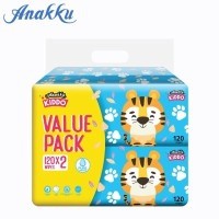 ANAKKU KIDDO CHARACTER WIPES WITH CAP (TIGER) X 2 PACKS